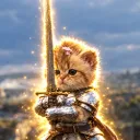 cat wif sword logo