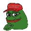Flipped Pepe logo