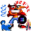 BarbieCrashBandicootRFK888Inu logo