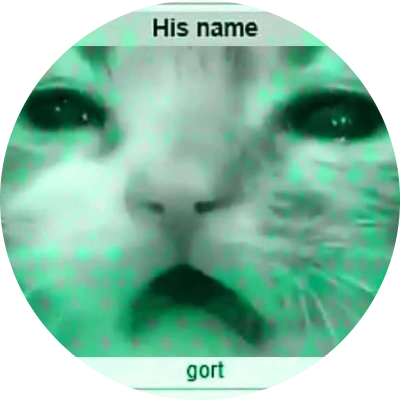 His name gort logo